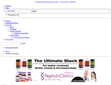 Tablet Screenshot of forum.onlinenutrition.com.au